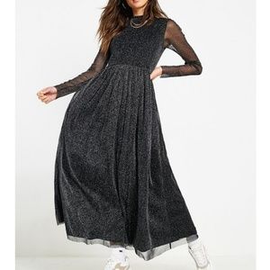 UO glitter mesh maxi dress